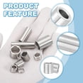 thumbnail image 3 of Uxcell 6 Pcs Stainless Steel Spacers, 4mm ID x 8mm OD x 11mm Height 304 Stainless Steel Bushing Screw Standoff Unthreaded Round Spacer for 3/16"M4 Screws Bolts Nuts, 3 of 5