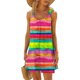 thumbnail image 4 of Vestido de Verano para las Mujeres Impreso sin Mangas Cuello Redondo, Suelto de Rodilla de Longitud Vestido Casual para la Primavera, 4 of 5