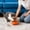 Orange, variant on Rvkxad Large Capacity Dog Bowl, Non-Slip Plastic Pet Dish, Easy Clean Food Water Bowl for Cats Dogs