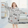 thumbnail image 5 of joogoo Wearable Blanket Hoodie for Cute Dogs Oversized Sherpa Hooded 3-14 YR M, 5 of 7