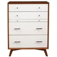 thumbnail image 4 of Allora Mid Century Multi-function Wood Chest in Acorn-White, 4 of 8