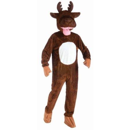 Halloween Plush Moose Adult Costume