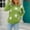 Green, variant on Babysbule Plus Size Womens Sweaters Women's Fashion Sweater Coat Top V-neck Loose Sleeve Splicing Coat Women's Fashion