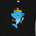 thumbnail image 4 of Inktastic Pirate Shark, Shark Wearing Pirate Hat, Blue Shark Boys or Girls Baby T-Shirt, 4 of 5