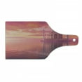 thumbnail image 1 of Travel Cutting Board, Romantic Display of the Famous Taj Mahal Monument with a Tangerine and Pink Tone Sky, Decorative Tempered Glass Cutting and Serving Board, in 3 Sizes, by Ambesonne, 1 of 2