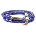thumbnail image 4 of Nuevas pulseras de ancla con hacha dorada de moda para hombre, abalorios de cuerda de supervivencia 550 Chai,4, 4 of 5