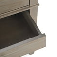 thumbnail image 4 of SIMPLIHOME Carlton 24 inches Wide Night Stand, Bedside table, Distressed Grey SOLID WOOD, Rectangle, with Storage, 2 Drawers and 1 Shelf, For the Bedroom, Contemporary Modern, 4 of 5