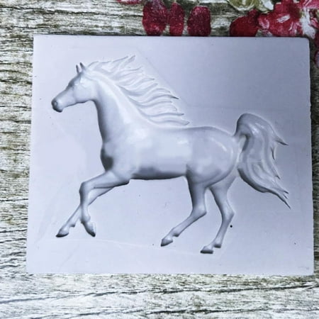 

Horse Silicone Mold Fondant Mold Cake Decor Tools Chocolate Mould L4U6 NEW . H2M1
