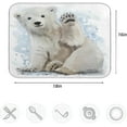 thumbnail image 4 of GZHJMY Polar Bear Watercolor Painting Absorbent Dish Drying Mat, 16 Inch x 18 Inch Microfiber Kitchen Countertop Table Protector Multi-Purpose Counter Rack Sink Drainer Pad, 4 of 6