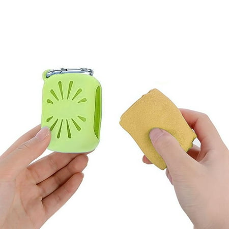 Quick Dry Towel Camping Hiking Traveling Compressed Mini Towel with Silicon
