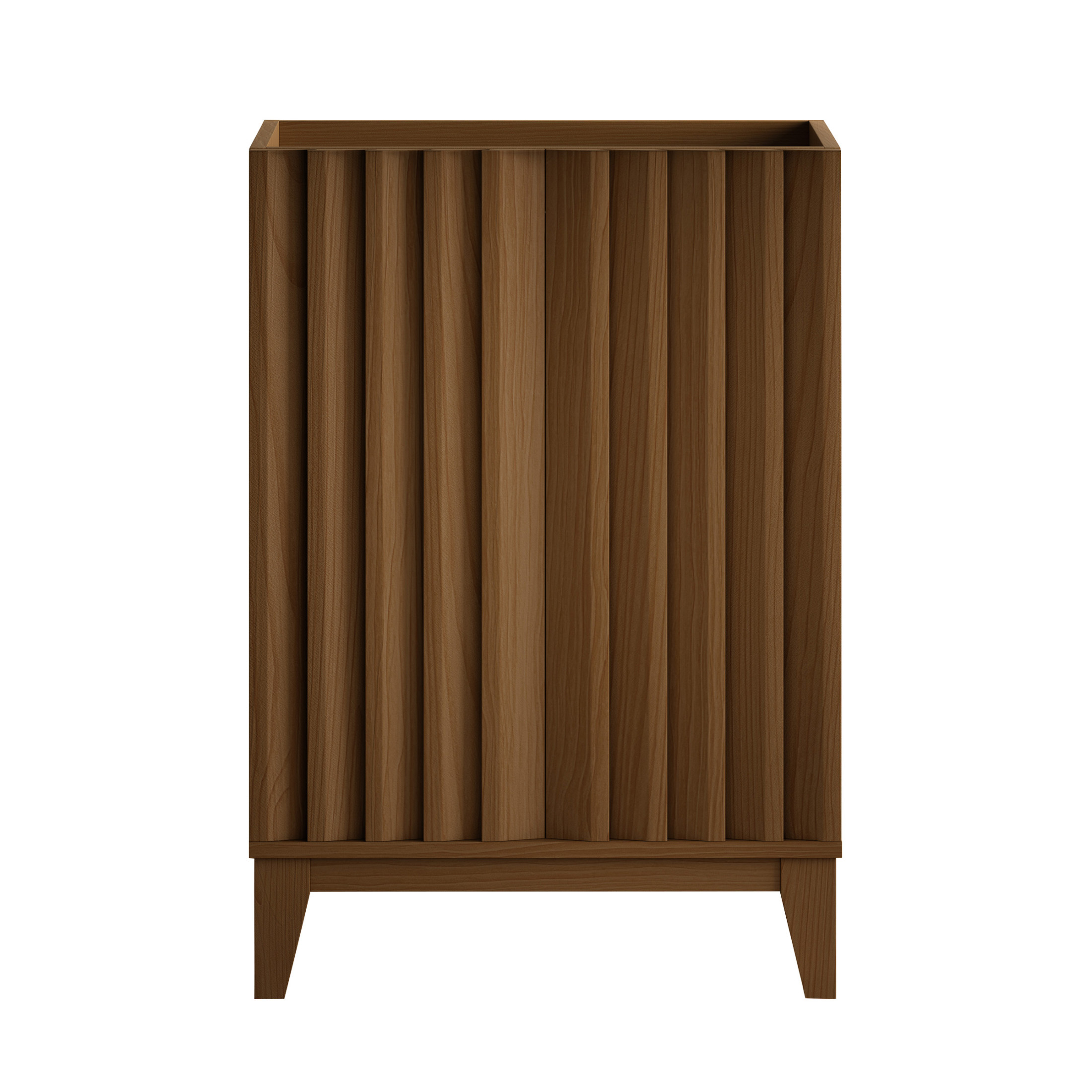 Troyes 24" Freestanding Bathroom Vanity Cabinet without Top in Brown Oak