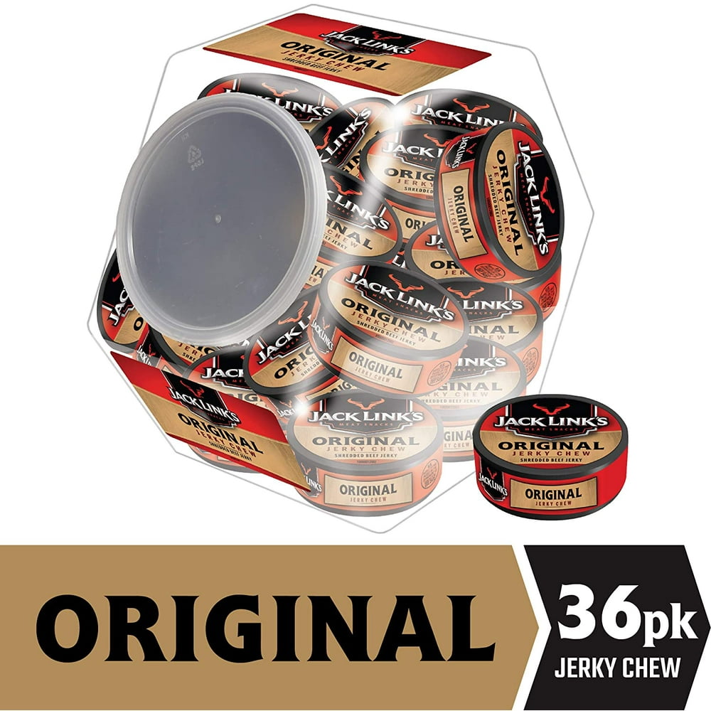 Jack Link’s Jerky Chew, Original, Shredded Beef Jerky, Made with 100
