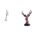 thumbnail image 1 of Figura De Bailarina Moderna Con Cabeza De Ciervo, Escultura Artística, Estatua Creativa De Animal, Adorno Para Dormitorio, Chimenea, Oficina, Entrada, Mesita De Noche, Escritorio, Decoración, 1 of 8