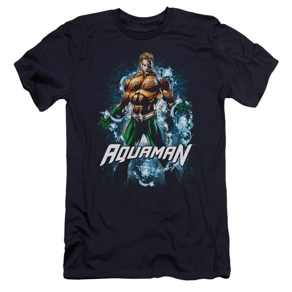 Jla - Water Powers - Premium Slim Fit Short Sleeve Shirt - XX-Large