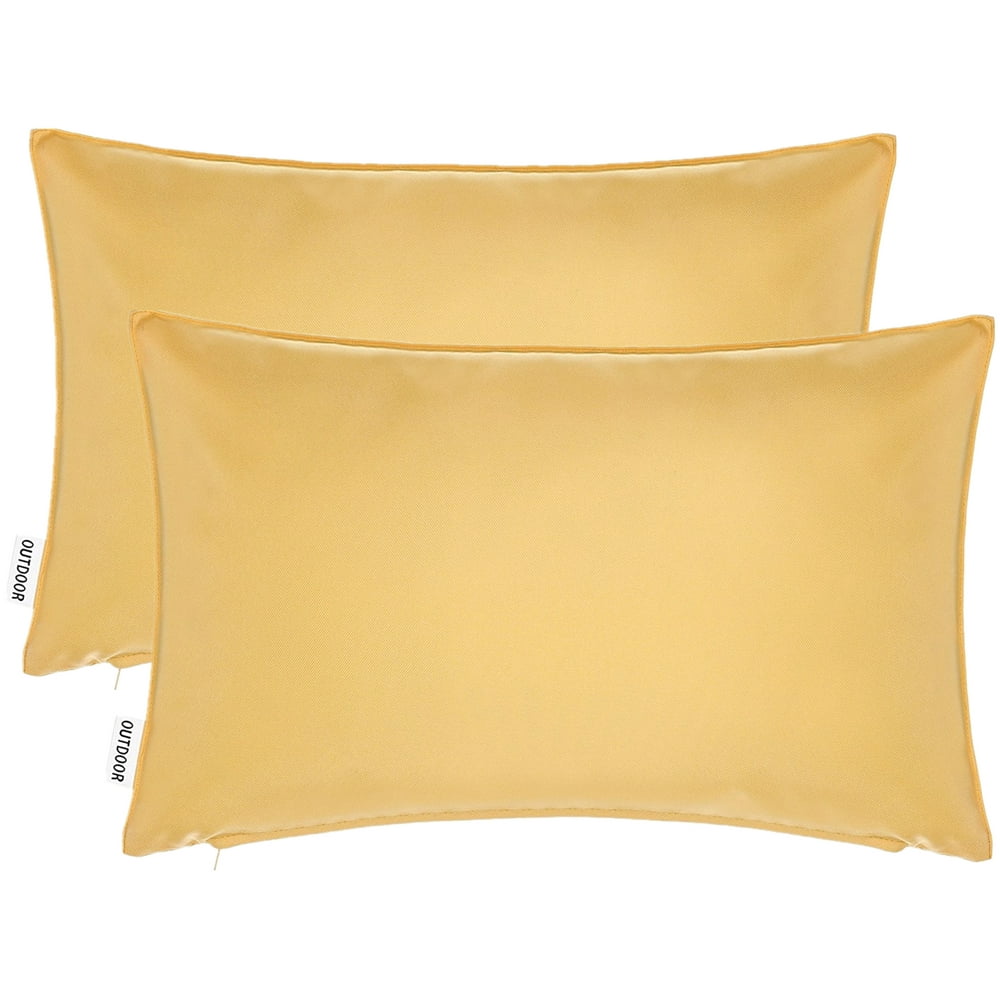 2Piece Outdoor Pillow Covers 12 x 18 inch Patio Decorative Lumbar