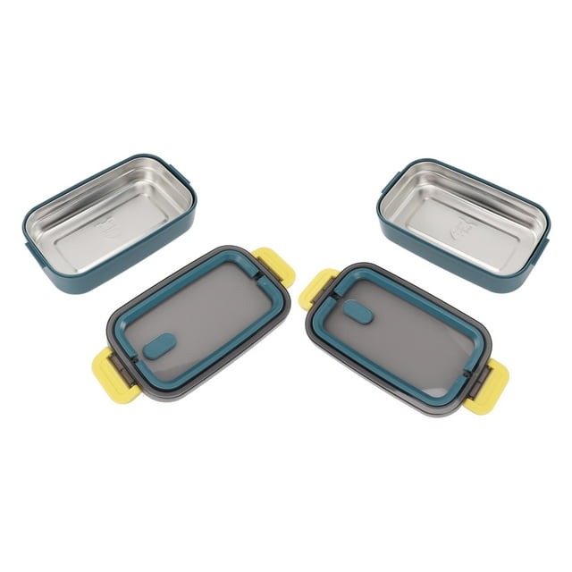 Recibido para Almuerzo de Acero inoxidable, Lonchera aislada de 700 ml de Capacidad, Lonchera para Microonda Con Compartimentos para Trabajadores de Oficina, Estudiantes
