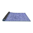 thumbnail image 2 of Ahgly Company Indoor Round Abstract Blue Contemporary Area Rugs, 7' Round, 2 of 4