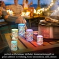 thumbnail image 4 of Yayeee Flameless Candles with Remote Flickering Battery Operated Multi Color Changing, Orange Japanese Flowers Pattern, 4 of 7