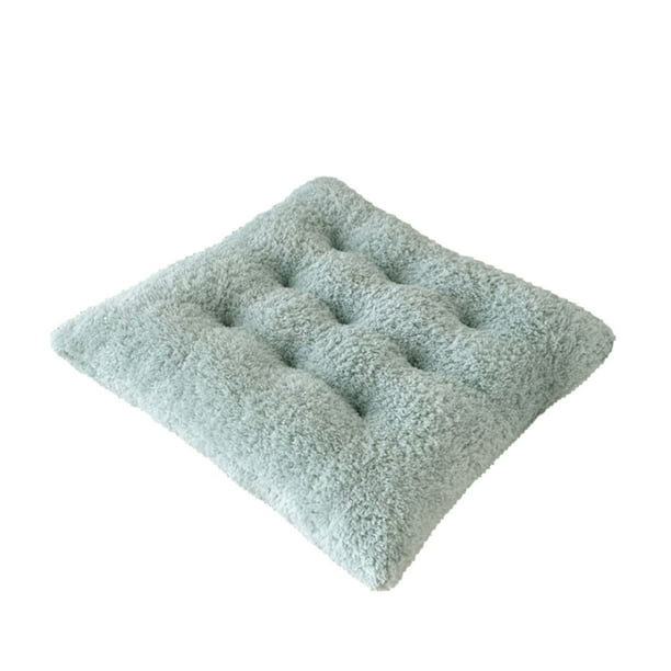 Yhmxh Cojín para silla de color liso con acabado mate, cojín para silla de comedor, cojín para oficina, estudiante y asiento de invierno, resistente a la decoloración.