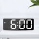 thumbnail image 2 of Reloj despertador con espejo de fuente grande, reloj LED multifunción, reloj electrónico con batería enchufable, reloj despertador de doble propósito, 2 of 6