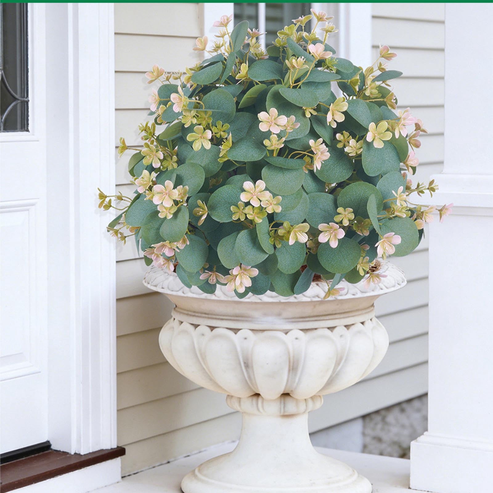 Roiihwy Artificial Flowers Outdoor Faker Plants Spring Summer Decoration, Artificial Silk Flowers, Realistic Realisic UV Resistance, Suitable for Outdoor Decoration, Courtyard Porch