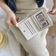 thumbnail image 5 of Cartera para mujer, cartera con cremallera de color a juego, cartera para estudiantes, multifunción, gran capacidad, para monedas, 5 of 6