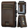 thumbnail image 1 of Cartera Furid Slim RFID de Cuero Genuino con Clip para Dinero, 1 of 9