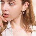 thumbnail image 7 of HANXIULIN Micro Set Full Diamond Leaf Earrings Minimalist Piercing Studs Dangle Earrings Jewelry Girls for Women Girls, 7 of 7