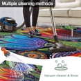 thumbnail image 5 of Abstract Tulip Flowers Outdoor Rug for Patio/Deck/Porch, Non-Slip Large Area Rug 4 x 6 Ft, Spring Colorful Floral Leaf Plant Indoor Outdoor Rugs Washable Area Rugs, Camping Rug Carpet Runner, 5 of 8