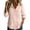 Pink, variant on Lenpel Womens Long Sleeve Tops Trendy Ruffle V Neck Button down Shirts Lightweight Print Curved Hem Blouses Fall Clothes