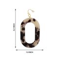 thumbnail image 3 of Oussum Tortoise Shell Oval Resin Earrings, 3 of 5