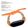 thumbnail image 3 of Boho Style Smartwatch Watch Band,Vintage Waterproof Nylon Weaving Watch Replacement Strap Smart Bracelet Wristband For Band 8, 3 of 8