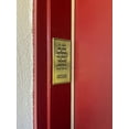 thumbnail image 3 of Christian Door Frame Plaque, Joshua 24:15 Bible Verse, Gold-Tone Metal Scripture Sign, 3 of 4