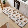 thumbnail image 5 of Beige Highland Cow Boot Flower Pattern Kitchen Rug Mat,Kitchen Runner Rugs Non Skid Washable,Decorative Kitchen Floor Mats for Kitchen,Sink,Laundry,17"x47.2", 5 of 7