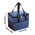 thumbnail image 3 of Large Insulated Lunch Bag, Insulated Tote Bag for Work, Lunch Bag with Zipper Pockets, Portable Cooler Bag for Travel, 9X8X8 in Durable Reusable Thermal Lunch Tote with Heavy-Duty, 3 of 6