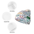 thumbnail image 3 of Yiaed Back To School Print Winter Beanie for Men Women, Fleece Lined Beanie Soft Warm Knit Hat Ski Stocking Cuffed Ca, 3 of 6