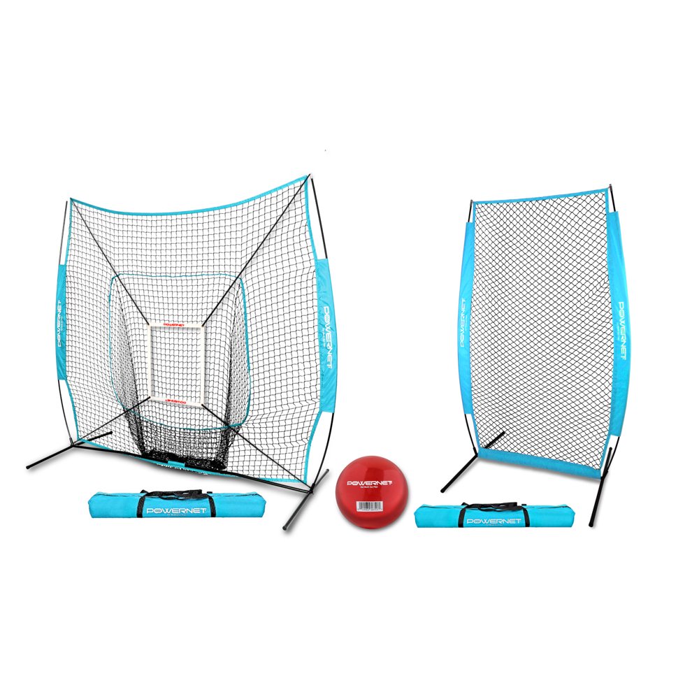 7x7 Baseball Softball Hitting Net Bundle with IScreen