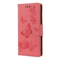 thumbnail image 5 of Samsung Galaxy S20 FE 5G Case with Hand Strap, Dteck Embossed Butterfly PU Leather Magnetic Flip Folio Wallet Case Built-in Card Holder Kick Stand Cover For Samsung Galaxy S20 FE 6.5 inch, Pink, 5 of 6