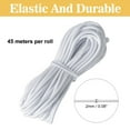 thumbnail image 2 of Fabric Elastic Cord 45 yards 2mm (1/16") - Crafts Beading Jewelry Stretch Shock Cordingwhite, 2 of 5