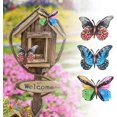 thumbnail image 4 of Arte de la pared mariposa metal YONGSHENG 3pcs, 4 of 5