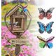 thumbnail image 4 of Arte de la pared mariposa metal YONGSHENG 3pcs, 4 of 5