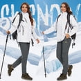 thumbnail image 2 of YUCOLEN Women's Waterproof Fleece Lined Snow Ski Pants Winter Warm Softshell Insulated Outdoor Hiking Pants Dark Gray S, 2 of 6