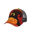 thumbnail image 7 of Disketp Halloween Pumpkin Print Trucker Hat Men Women - Mesh Baseball SnapBack Cap, 7 of 7