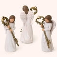 thumbnail image 3 of Housewarming Gifts New Home, Angel Figurines with Key for Women Friend Homeowner, Inspirational Angel Decor for Home Apartment Table Shelf, 3 of 7