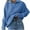 Light Blue, variant on Herrnalise Women's 2024 Fall Lapel Collar V Neck Long Sleeve Ribbed Knit Comfy Loose Casual Pullover Sweater Jumper Top Beige,M