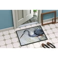 thumbnail image 4 of Carolines Treasures JMK1017MAT Blue Heron Frog hunting Door Mat Indoor Rug or Outdoor Welcome Mat 18x27 Doormat  27"L x, 4 of 4