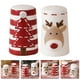thumbnail image 4 of 2 saleros y pimenteros de cerámica para cocina, estilo navideño, tarro de especias de cerámica, 4 of 8