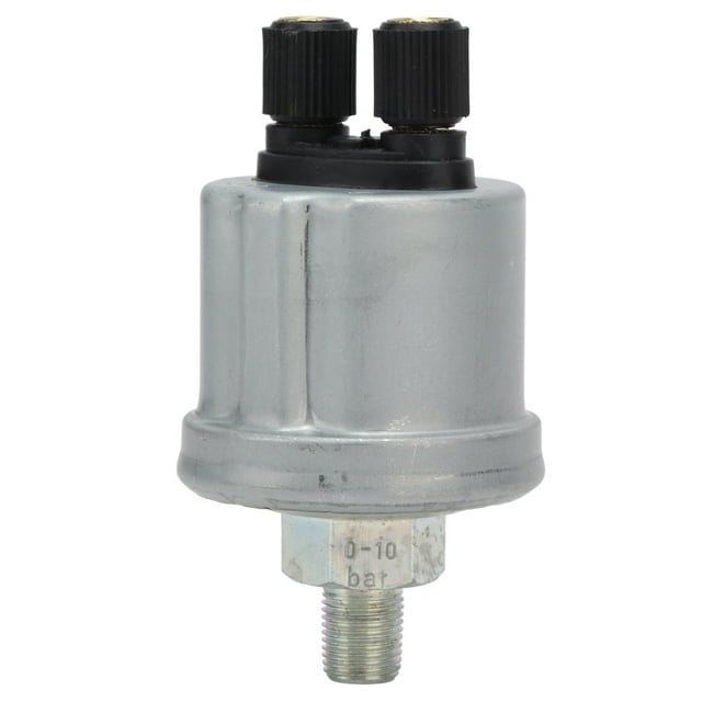 10Bar Oil Pressure Sensor Stainless Steel Engine Oil Pressure Sensor Replacement for Large Trucks Excavators Generators 1/4 (13mm/0.51in)