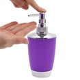 thumbnail image 3 of Unique Bargains 1 Set Elegant Soap Pump Dispenser Toothbrush Holder and Soap Dish Set for Bathroom for Laundry Rooms Purple, 3 of 6