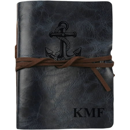 Antique Leather Journals - Anchor Custom Genuine Leather Antique Wrap Journal, 5 3/4